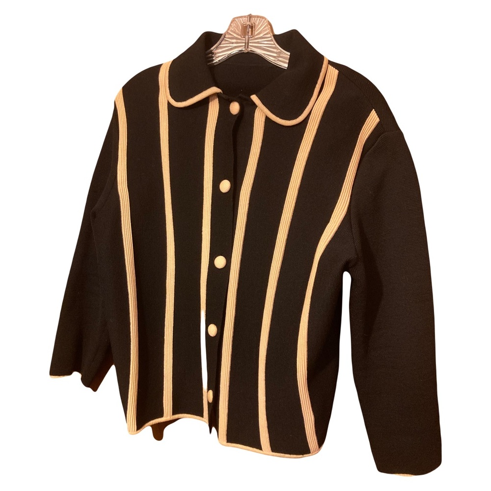 Vintage Gem! Tailored Wool-blend Button down Jacket! Gorgeous & Like New!